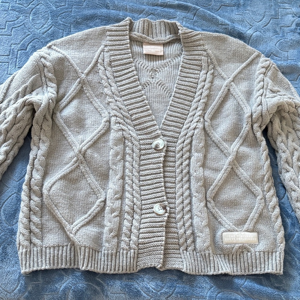 Taylor Swift The Tortured Poets Department Cardigan Size MD/LG